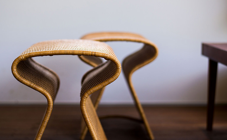 カリムラシッドデザインの椅子「シュルームウィッカー」